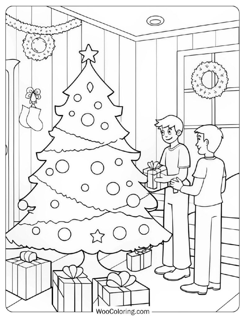 1 500 Christmas Coloring Pages  Free PDF To Print  - 35