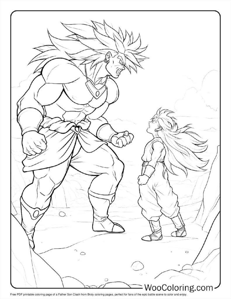 100  Broly coloring pages  Free PDF To Print  - 38