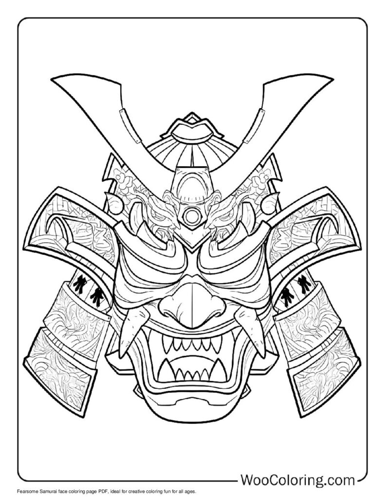 100  Samurai coloring pages  Free PDF To Print  - 40