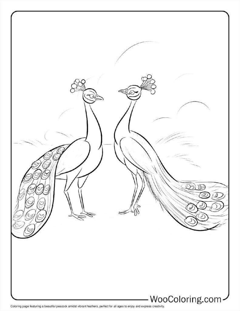 100  Peacock coloring pages  Free PDF To Print  - 28
