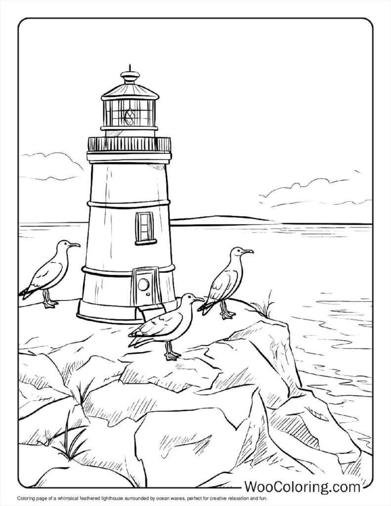 100 Lighthouse coloring pages Free PDF To Print - 93
