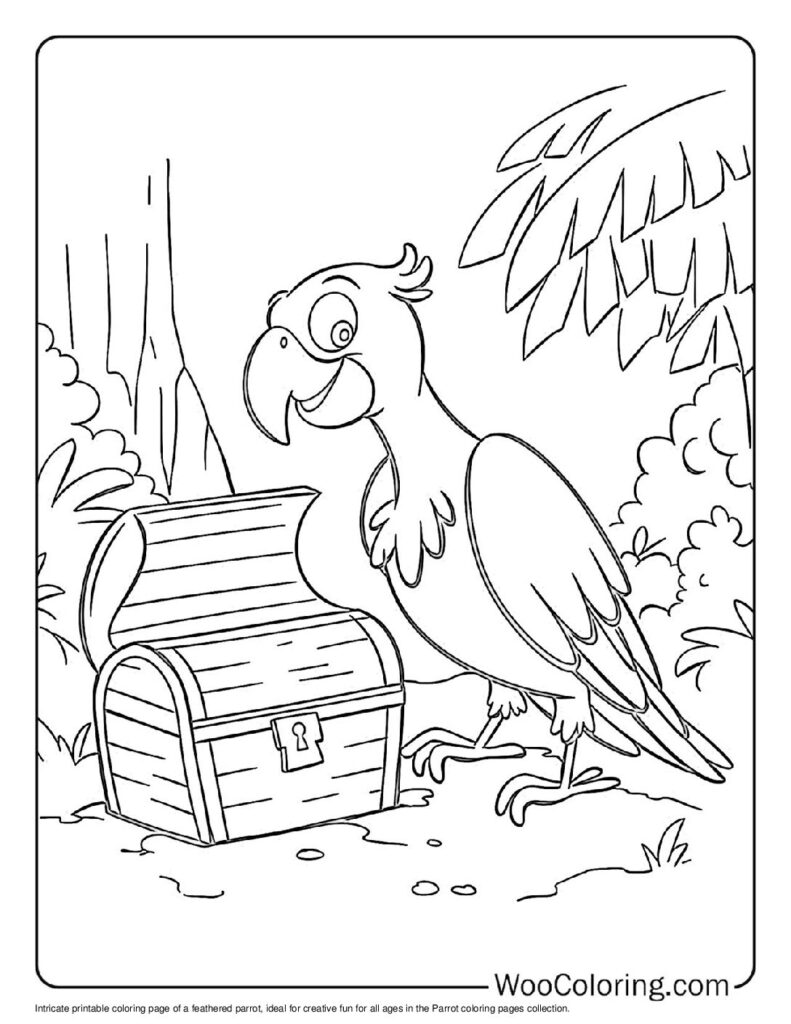 100  Parrot coloring pages  Free PDF To Print  - 88