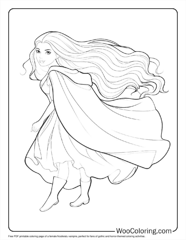 100 Vampire coloring pages Free PDF To Print - 64