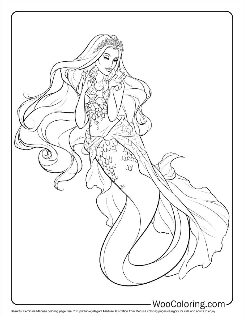100  Medusa coloring pages  Free PDF To Print  - 19