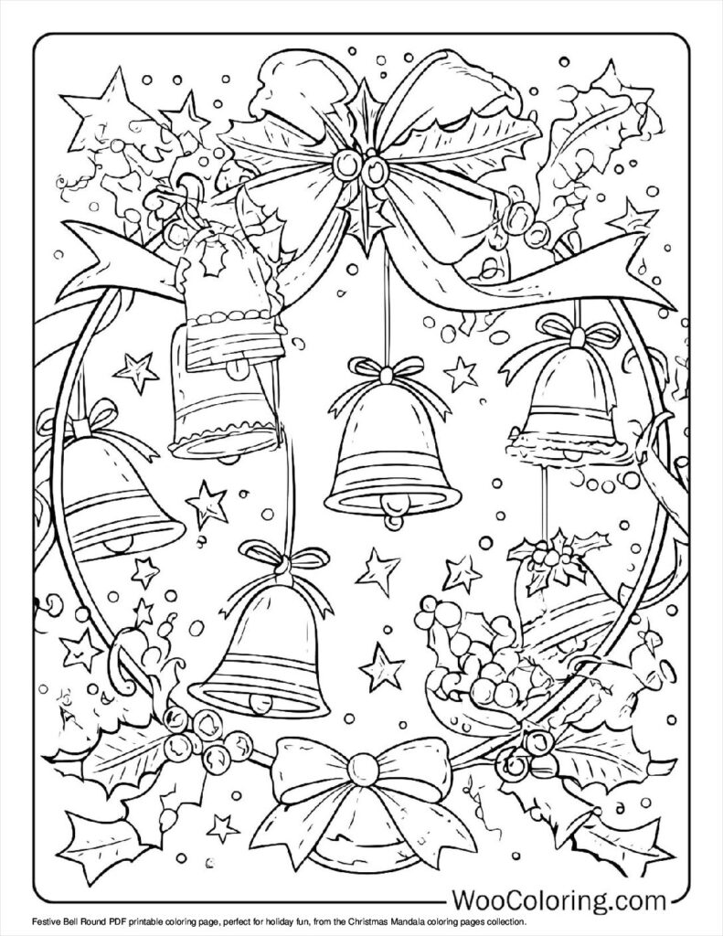 100 Christmas Mandala coloring pages Free PDF To Print - 57