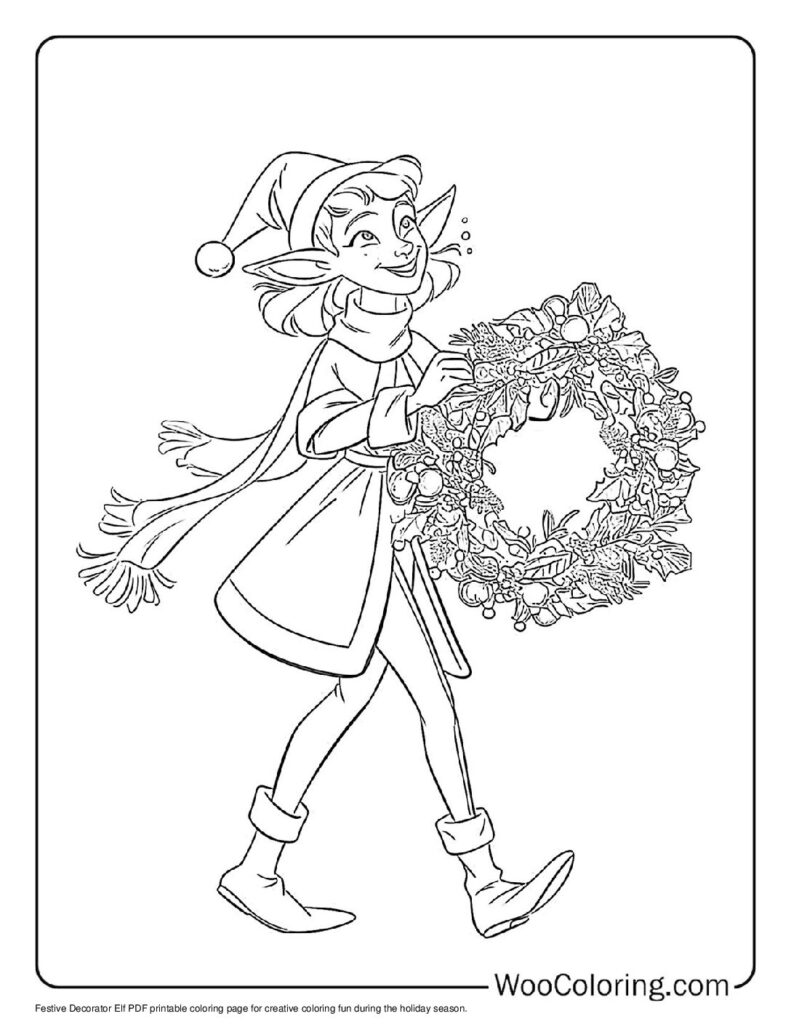 100 Elf coloring pages Free PDF To Print - 43