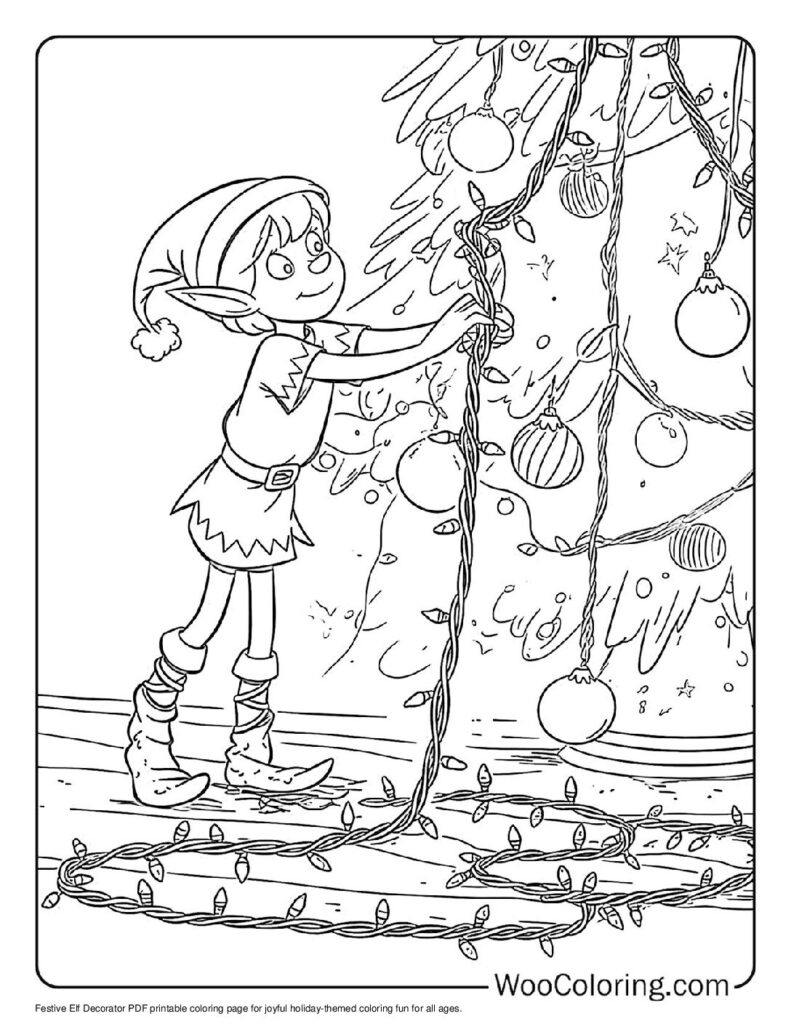100 Elf coloring pages Free PDF To Print - 26