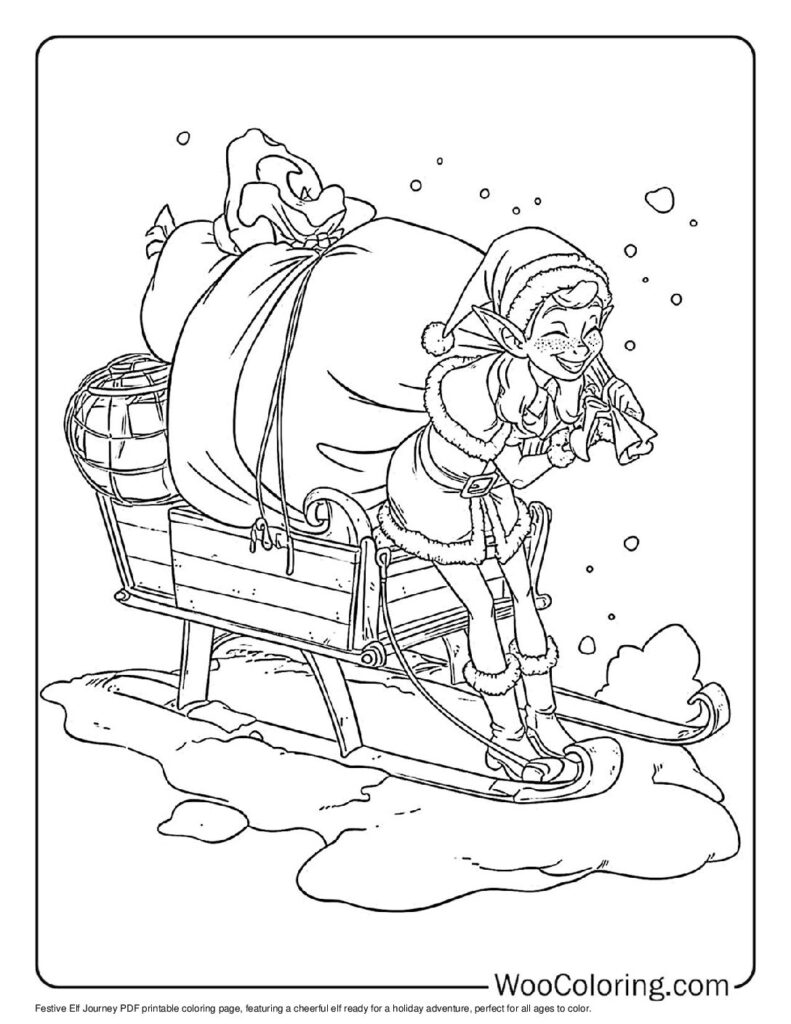 100 Elf coloring pages Free PDF To Print - 73
