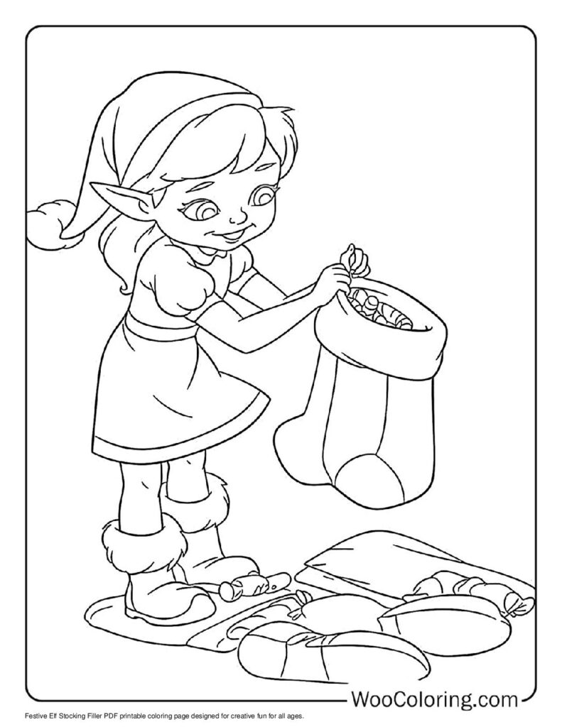 100 Elf coloring pages Free PDF To Print - 20