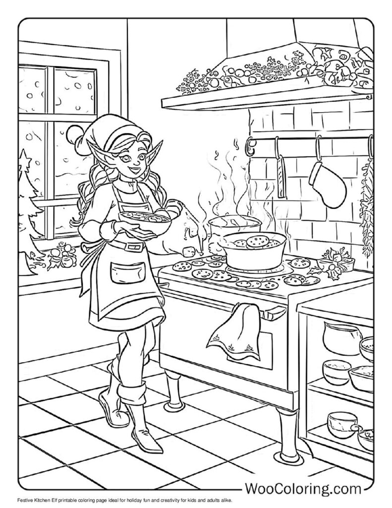 100 Elf coloring pages Free PDF To Print - 48