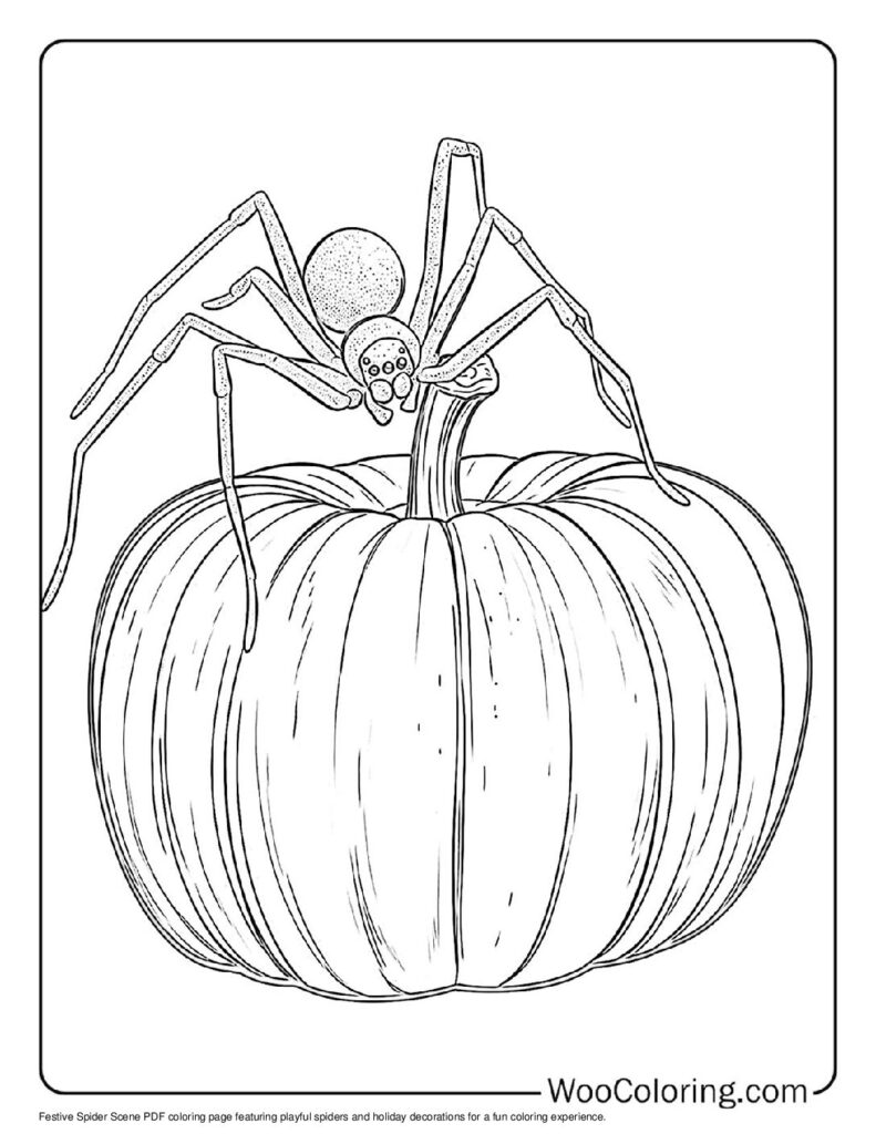 100  Spider coloring pages  Free PDF To Print  - 17