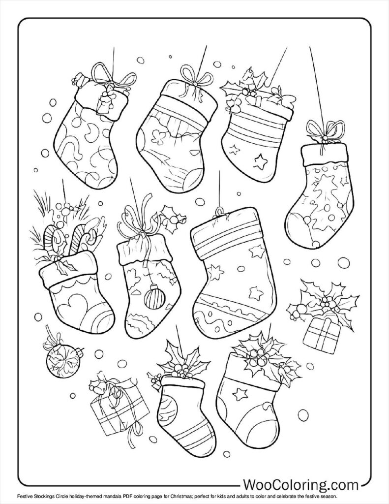 100 Christmas Mandala coloring pages Free PDF To Print - 98