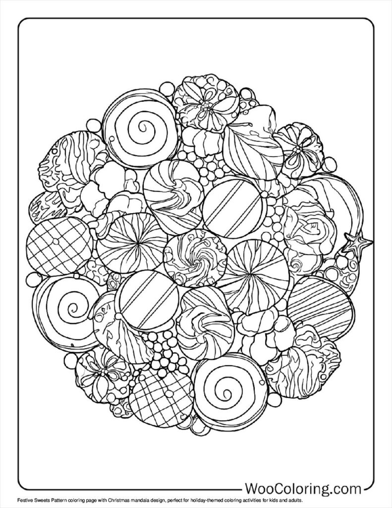 100 Christmas Mandala coloring pages Free PDF To Print - 47