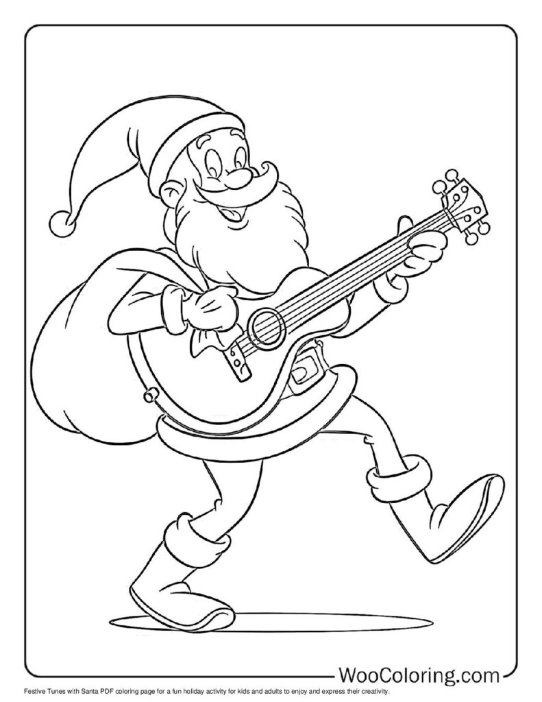 100  Santa coloring pages  Free PDF To Print  - 38