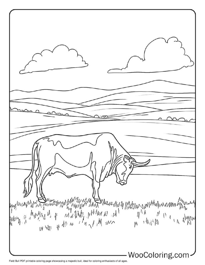 100  Bull coloring pages  Free PDF To Print  - 71