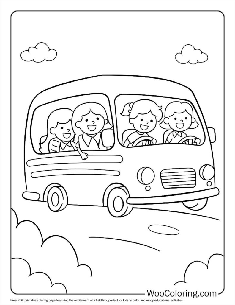 100  School Bus coloring pages  Free PDF To Print  - 4