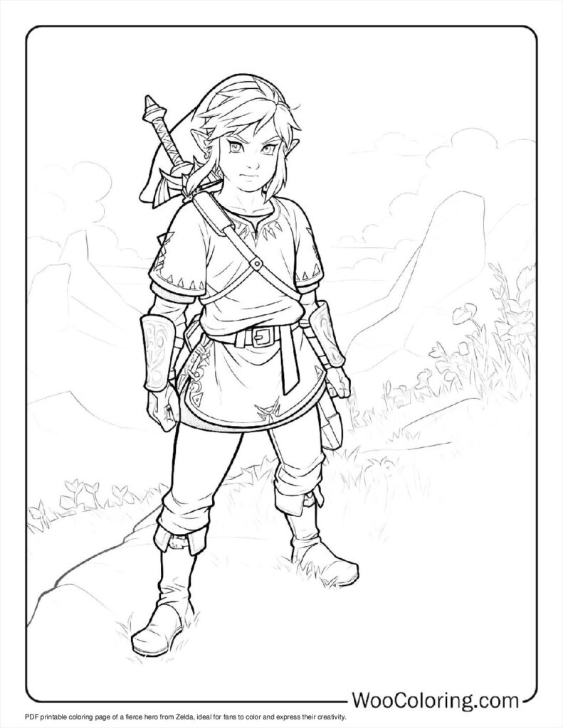 100  Zelda coloring pages  Free PDF To Print  - 27