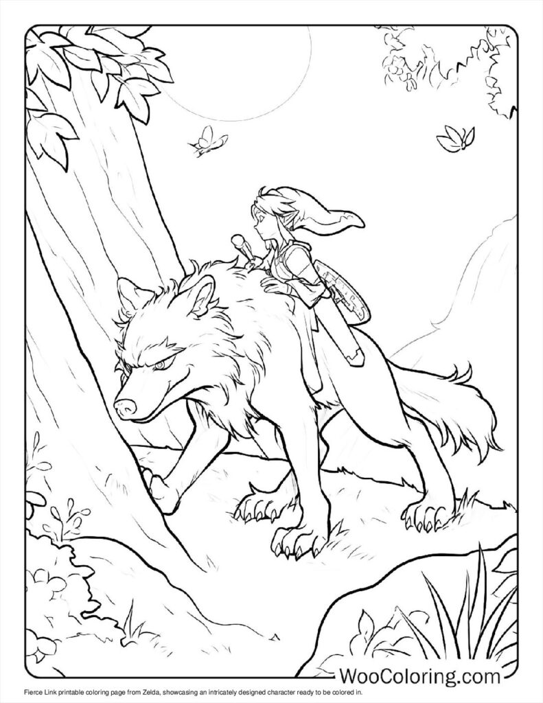 100  Zelda coloring pages  Free PDF To Print  - 84