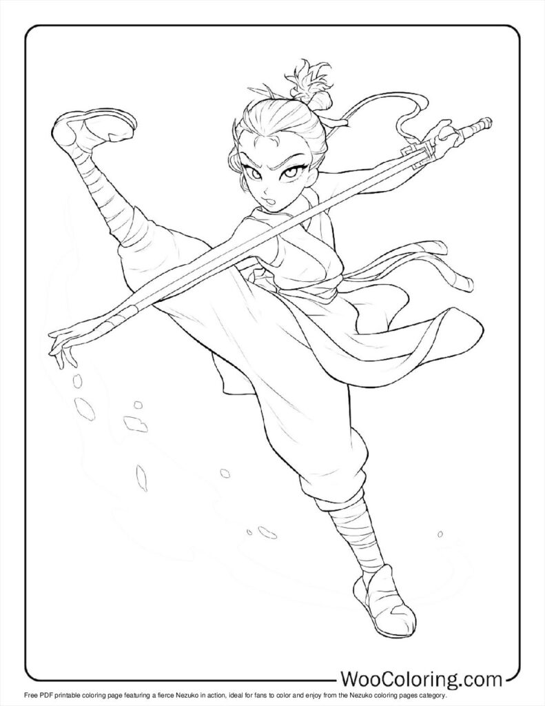 100  Nezuko coloring pages  Free PDF To Print  - 28