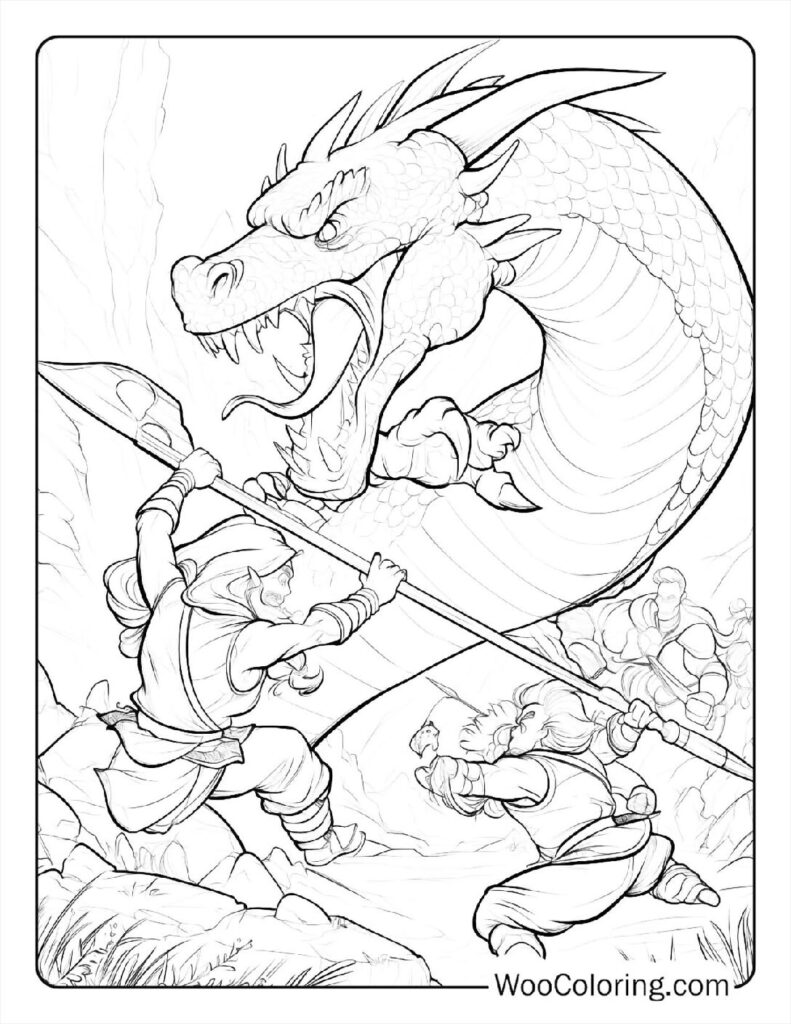 100 Dungeons Dragons coloring pages Free PDF To Print - 91