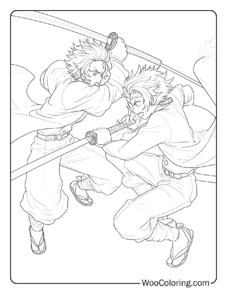 100  Demon Slayer coloring pages  Free PDF To Print  - 12