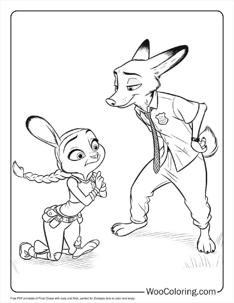 100  Zootopia coloring pages  Free PDF To Print  - 66