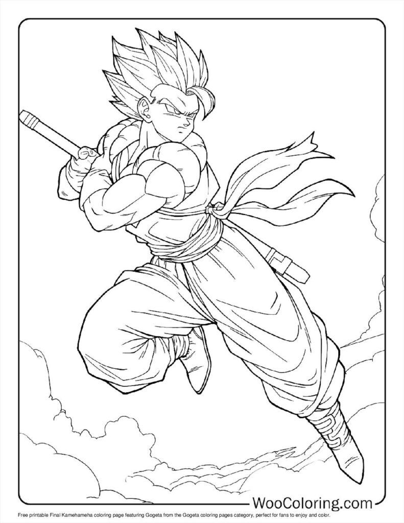 100  Gogeta coloring pages  Free PDF To Print  - 67