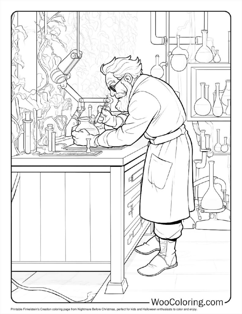 100  Nightmare Before Christmas coloring pages  Free PDF To Print  - 22