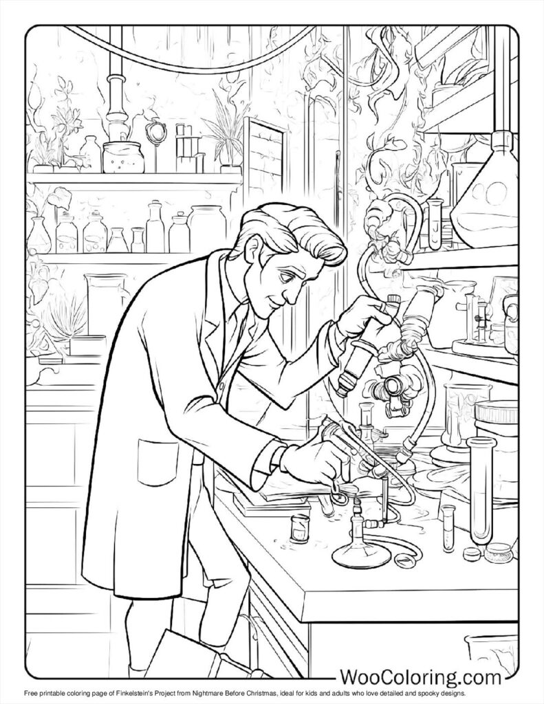 100  Nightmare Before Christmas coloring pages  Free PDF To Print  - 85