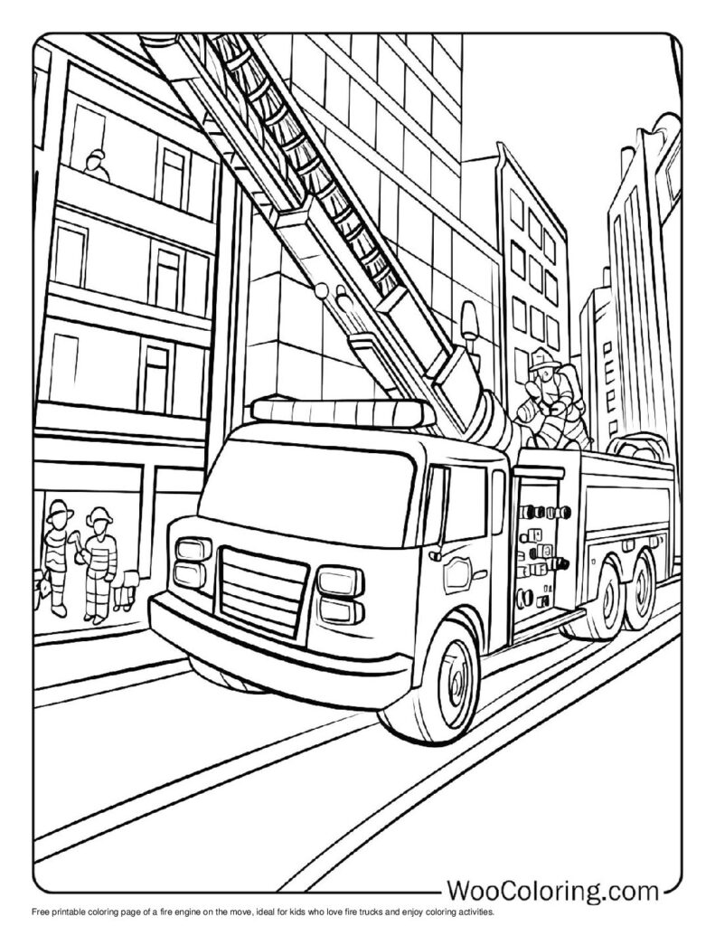 100  Fire Truck coloring pages  Free PDF To Print  - 72