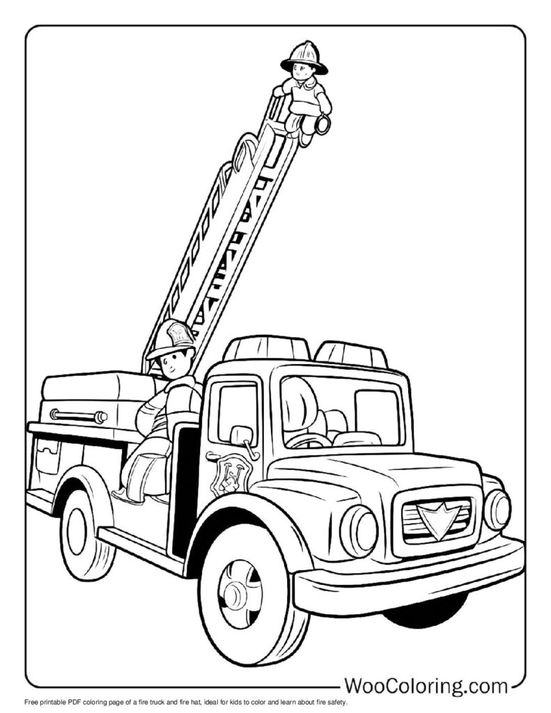 100  Fire Truck coloring pages  Free PDF To Print  - 74