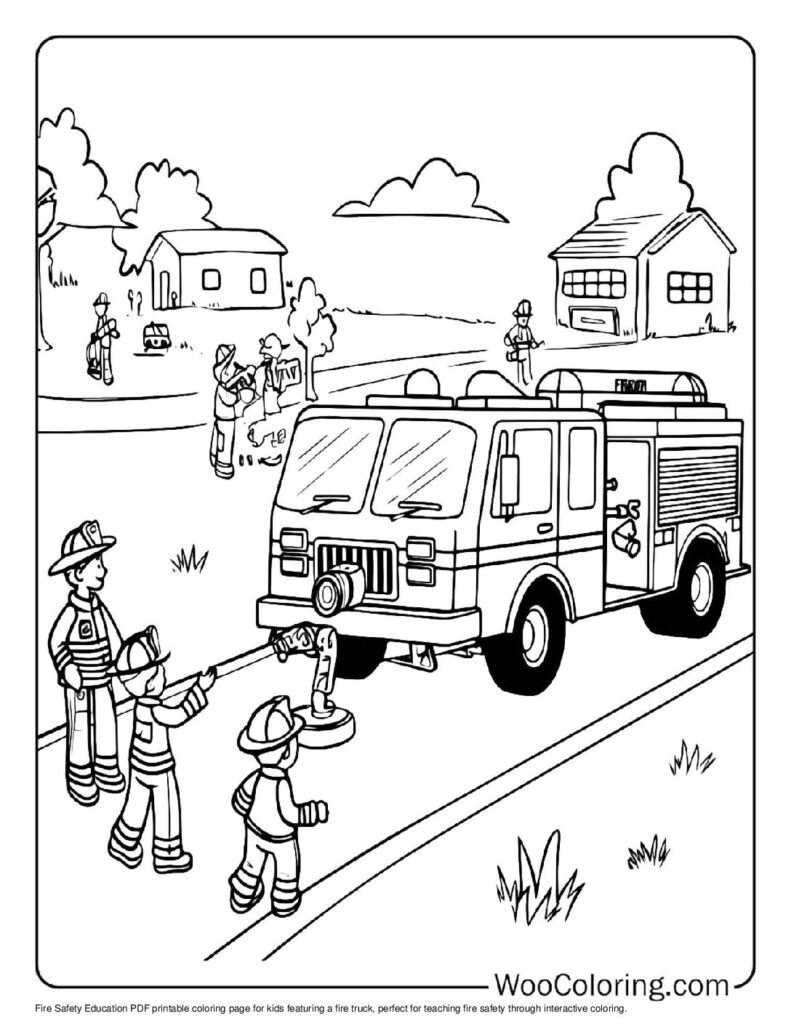 100  Fire Truck coloring pages  Free PDF To Print  - 84