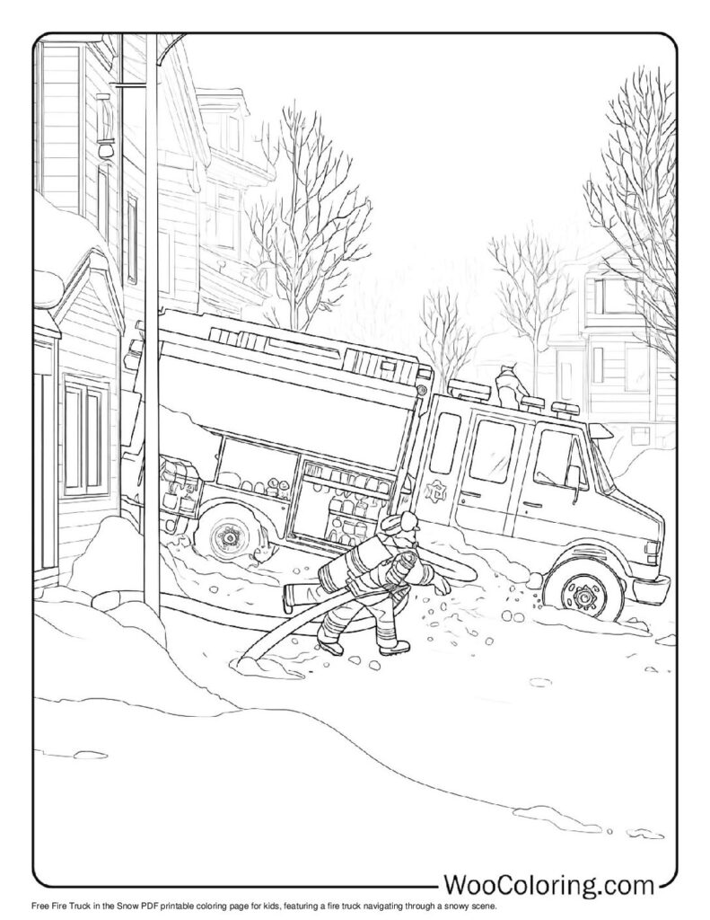 100  Fire Truck coloring pages  Free PDF To Print  - 69