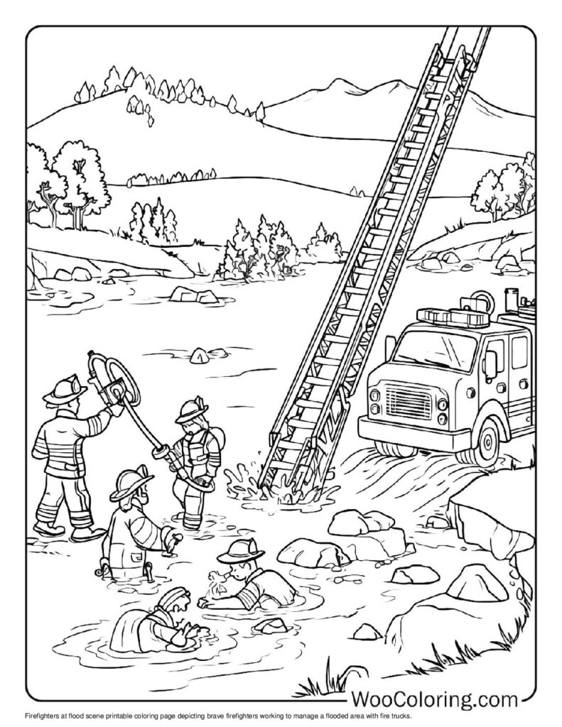 100  Fire Truck coloring pages  Free PDF To Print  - 63