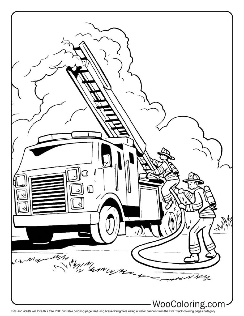 100  Fire Truck coloring pages  Free PDF To Print  - 83