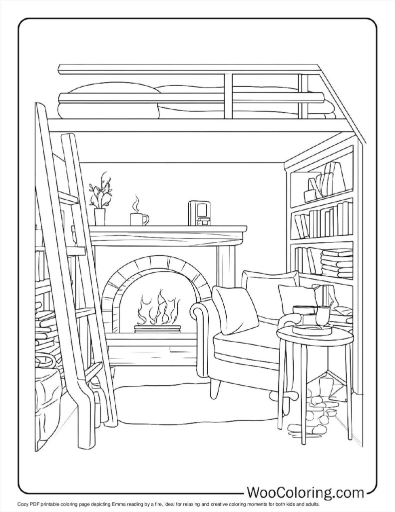 100  Cozy coloring pages  Free PDF To Print  - 95