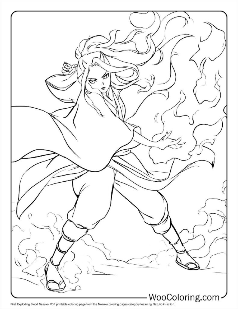 100  Nezuko coloring pages  Free PDF To Print  - 10
