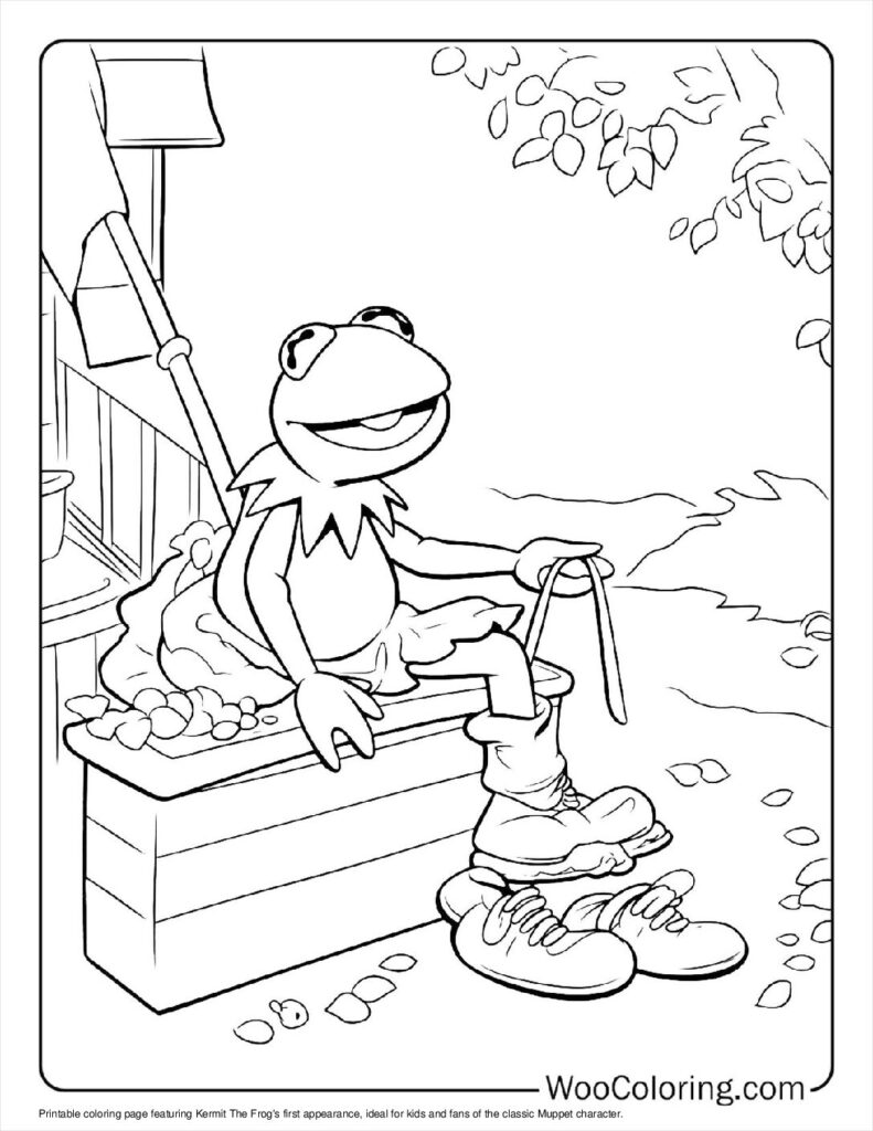First Frog Appearance Coloring Page