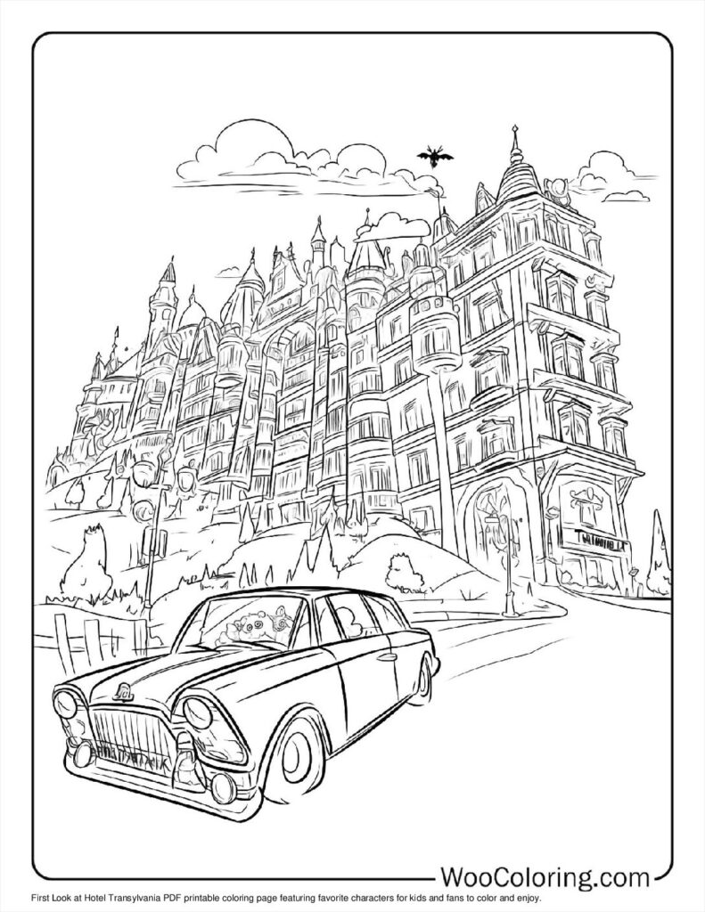 100  Hotel Transylvania coloring pages  Free PDF To Print  - 99