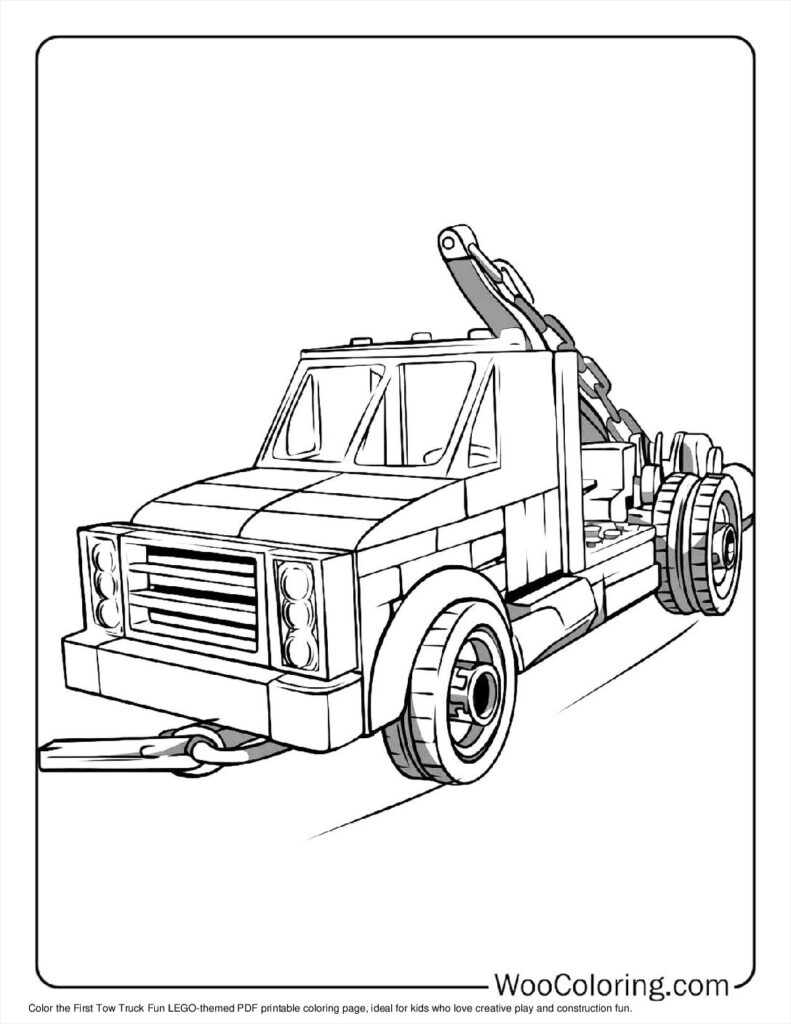 100  Tow Truck coloring pages  Free PDF To Print  - 82