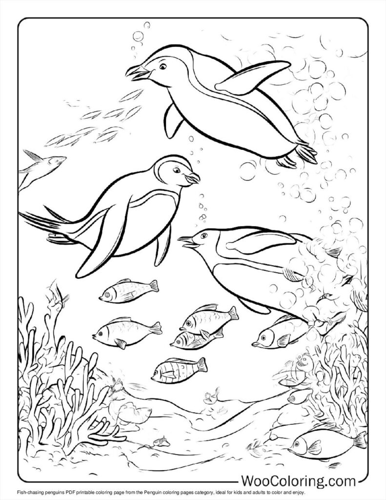 100  Penguin coloring pages  Free PDF To Print  - 39