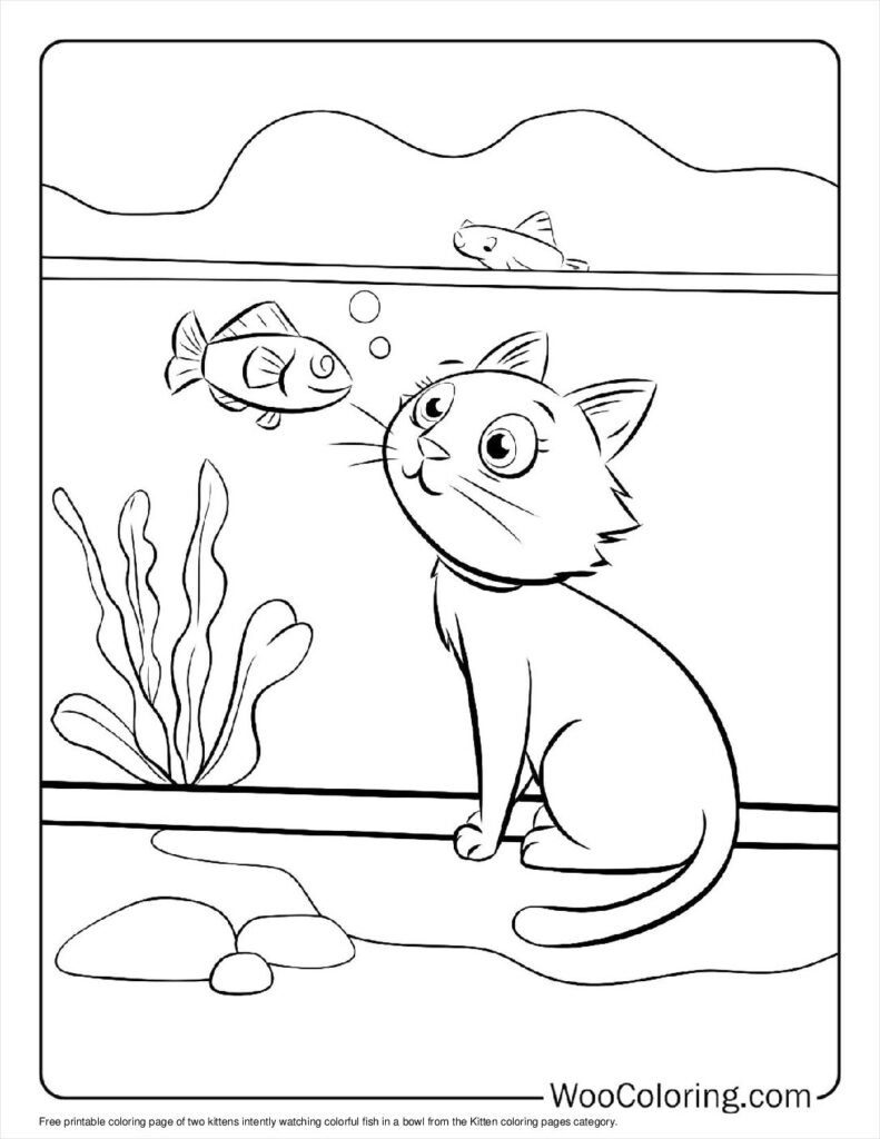 100  Kitten coloring pages  Free PDF To Print  - 77