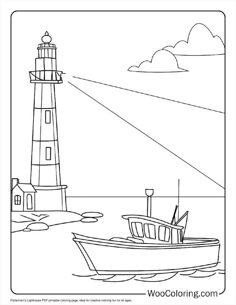 100 Lighthouse coloring pages Free PDF To Print - 37