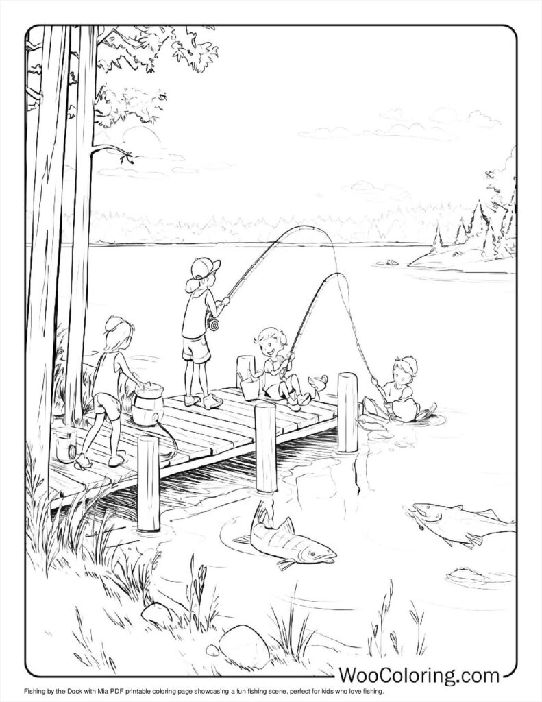100  Fishing coloring pages  Free PDF To Print  - 54