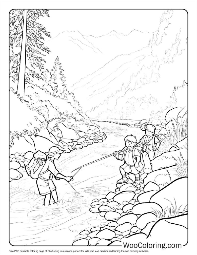 100  Fishing coloring pages  Free PDF To Print  - 81