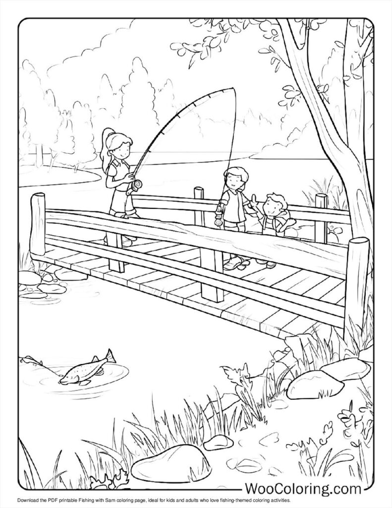 100  Fishing coloring pages  Free PDF To Print  - 37