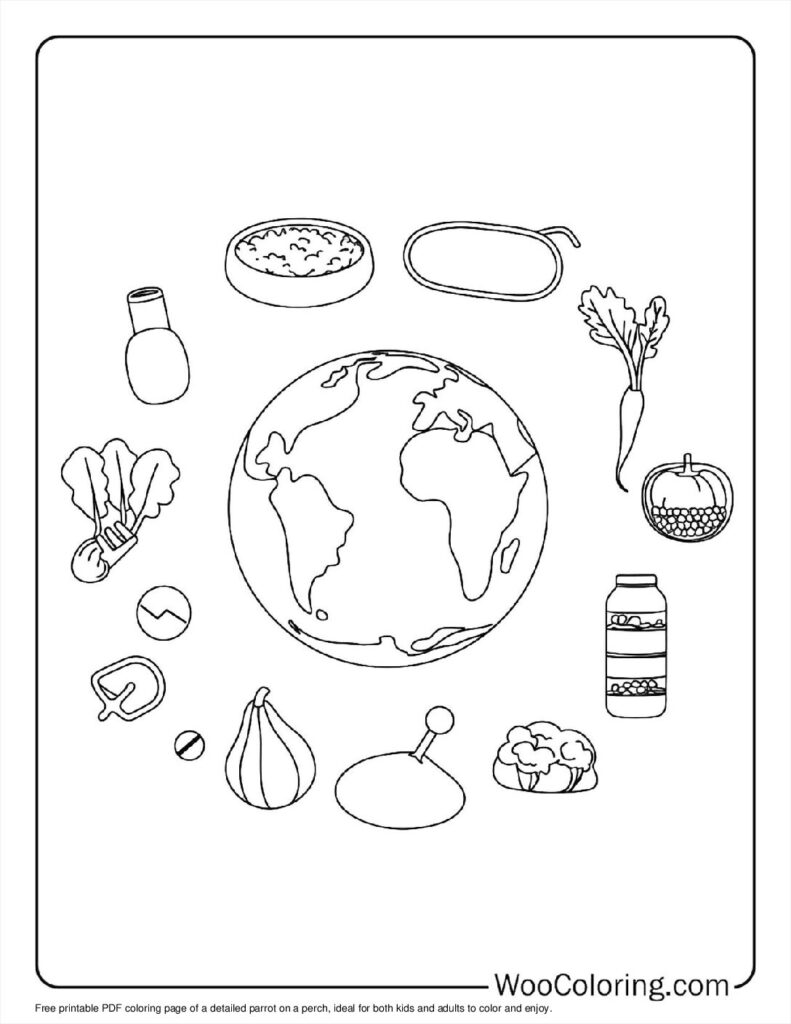 100  Earth coloring pages  Free PDF To Print  - 96