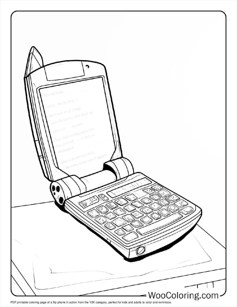 100  Y2K coloring pages  Free PDF To Print  - 90