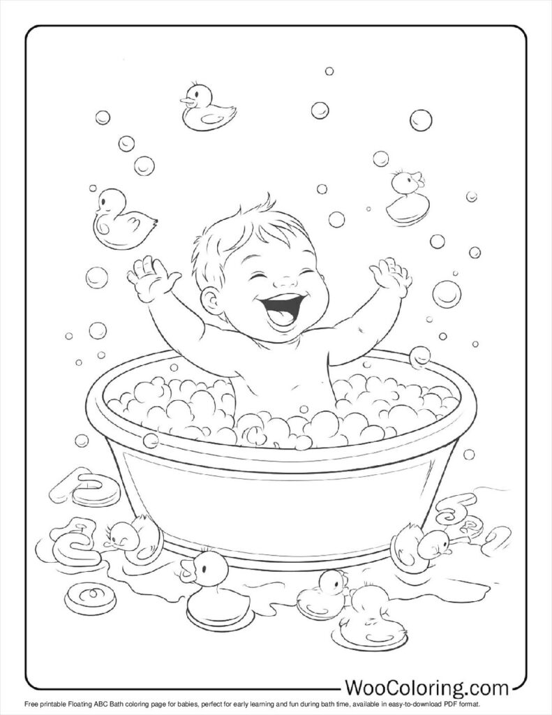 100  Baby coloring pages  Free PDF To Print  - 8