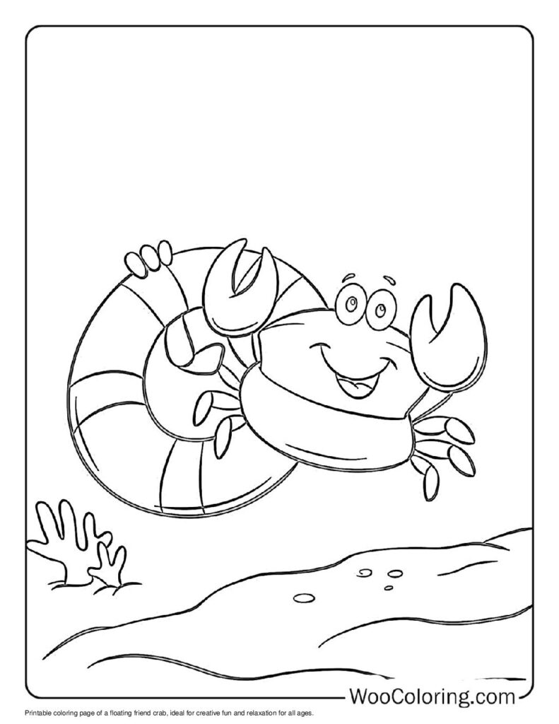 100  Crab coloring pages  Free PDF To Print  - 97